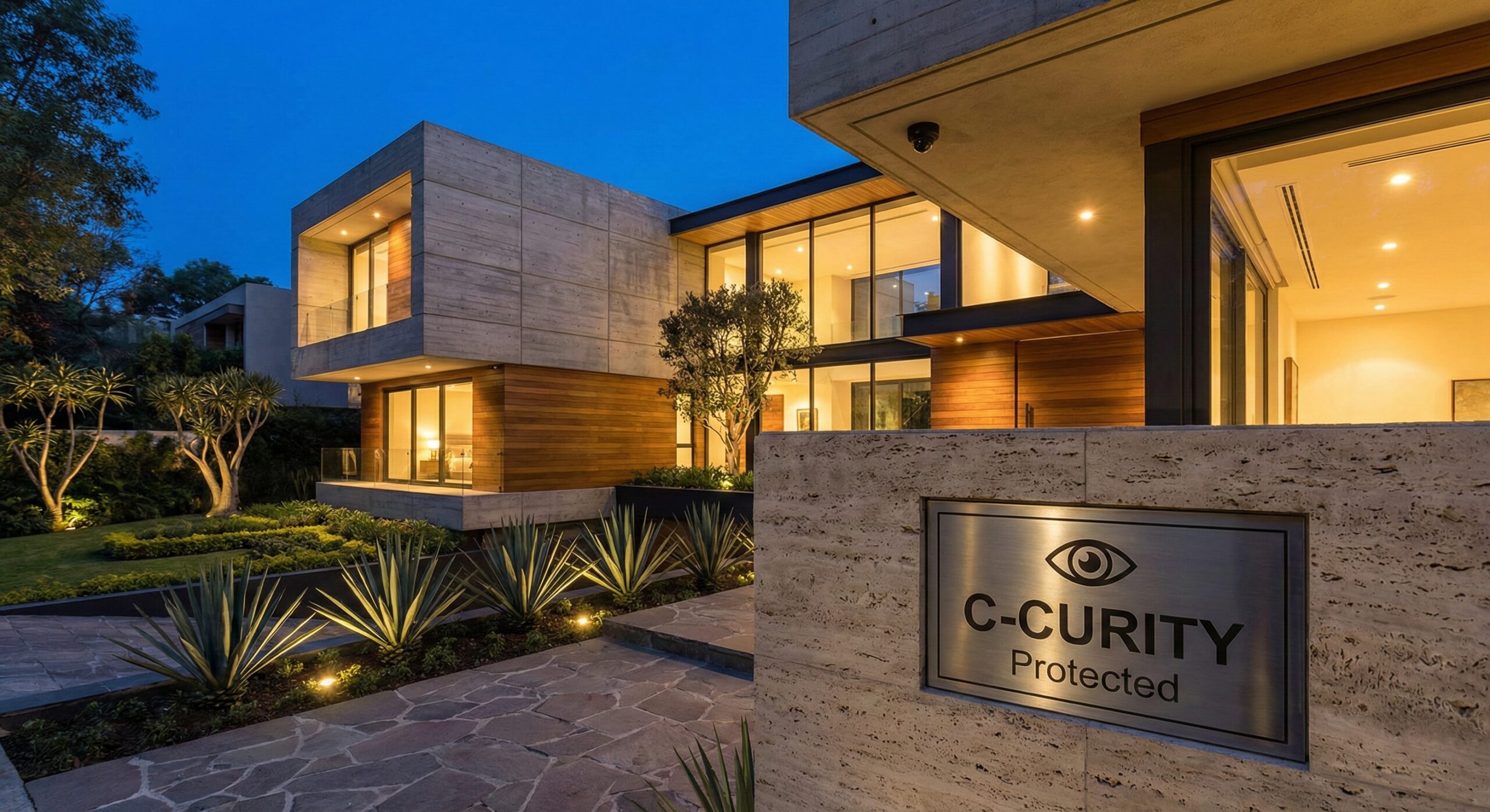 Residencia de lujo con seguridad invisible