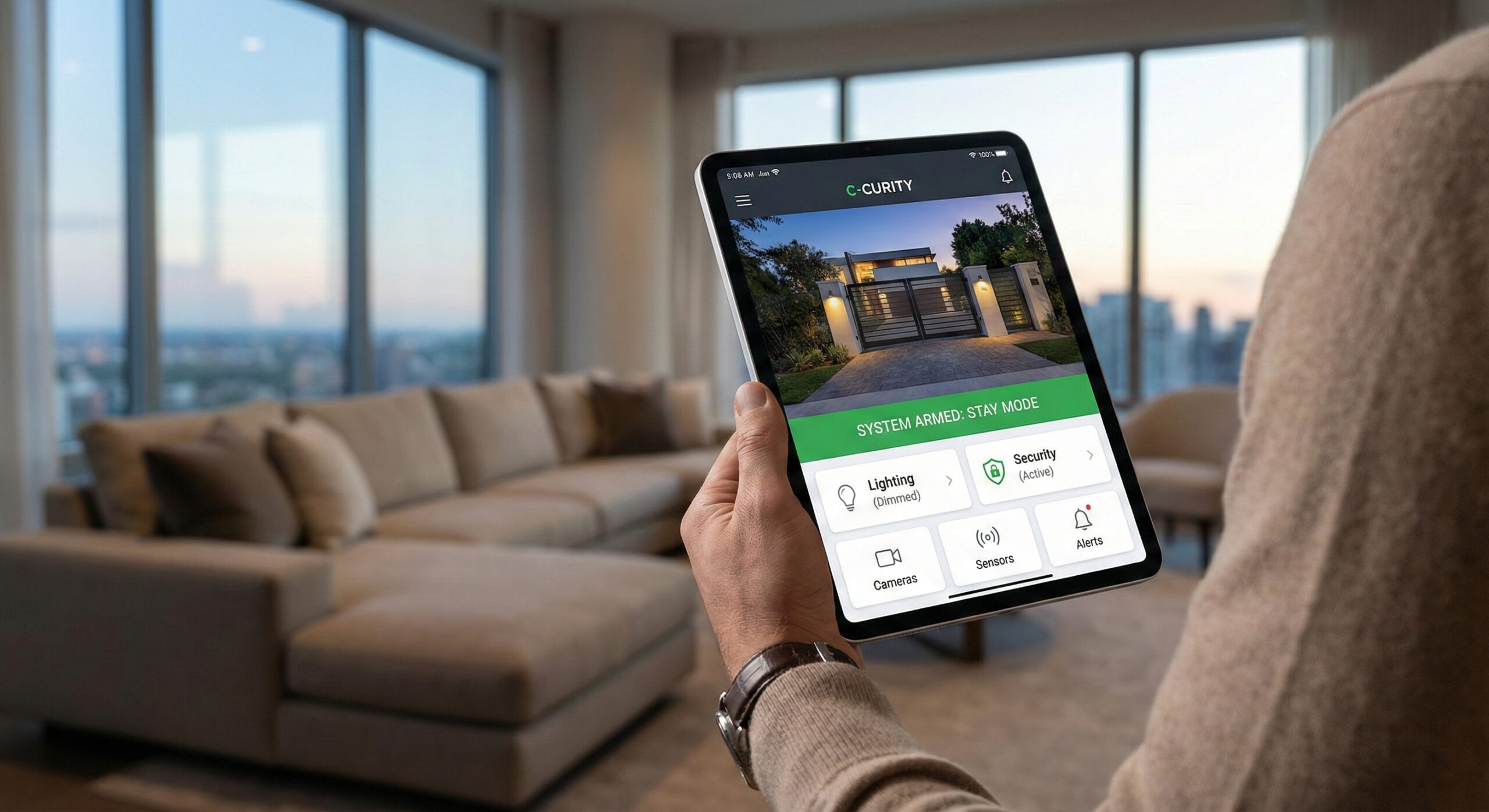 Control de domótica desde tablet